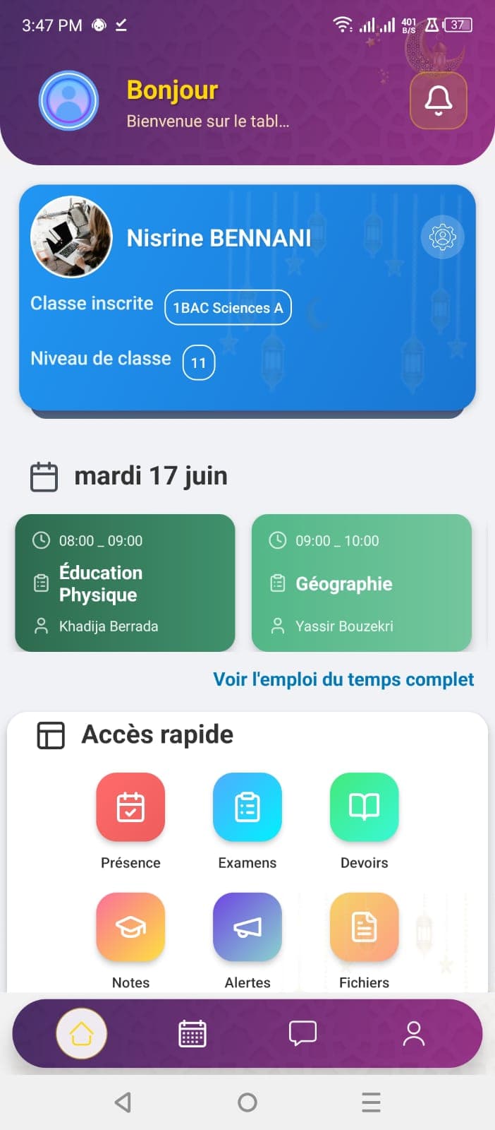 Schoolmate admin dashboard preview