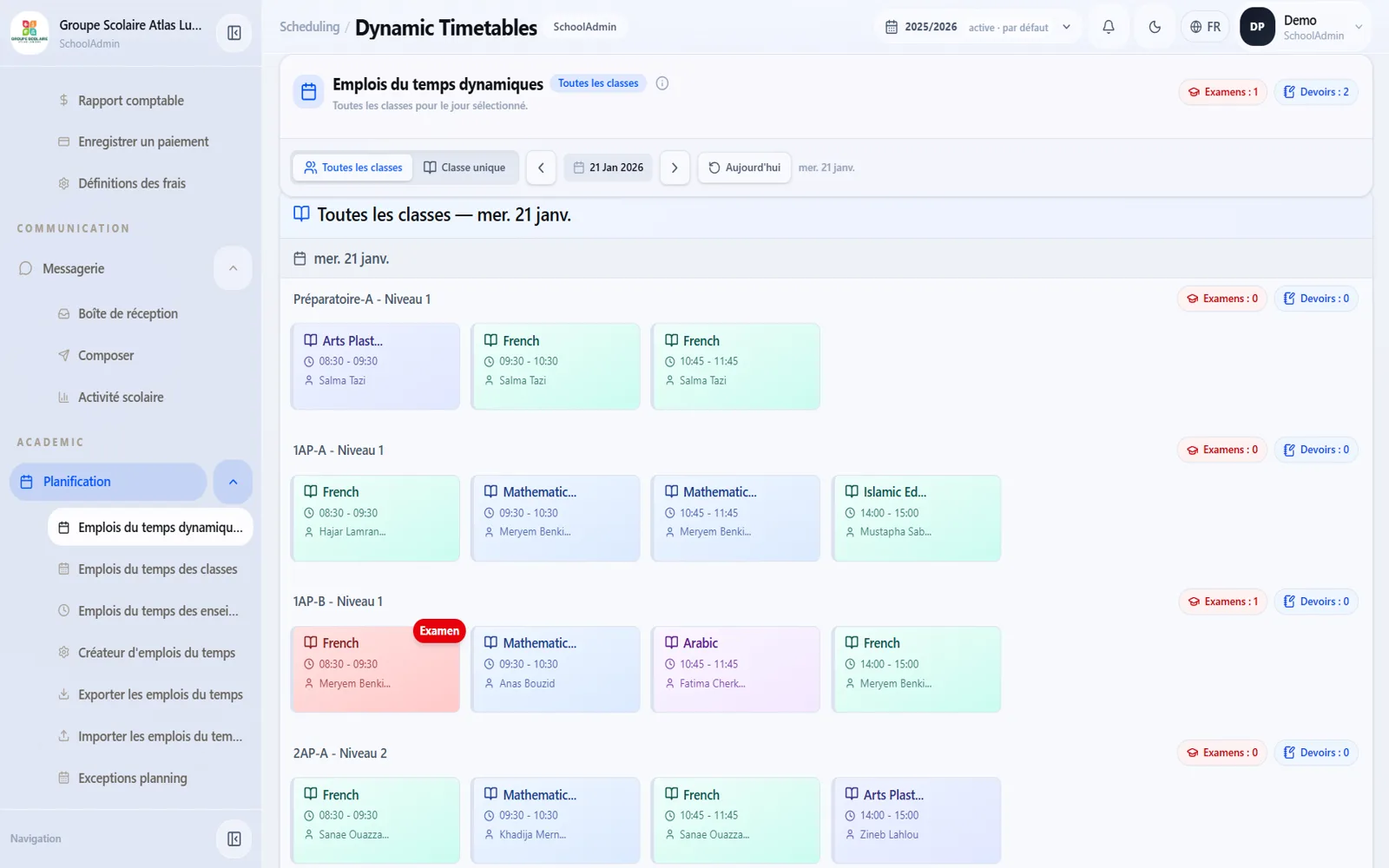 Timetables with safer year control